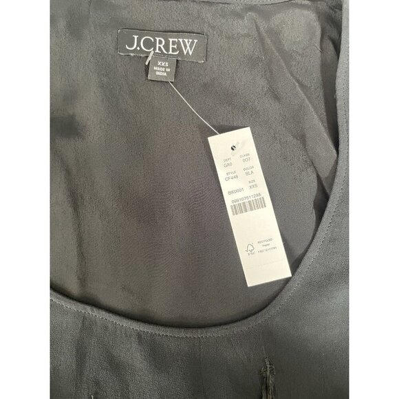 J Crew Feather-Embellished Tank Top in Chiffon Sz XXS - Picture 3 of 10